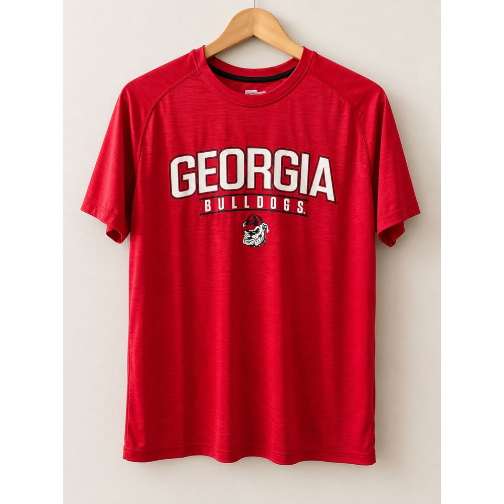 Russell Athletic Georgia Bulldogs Performance T-Shirt | Men's Med | Red UGA Tee